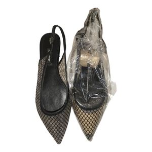 Black Nine West Slingback Flats Size 9M